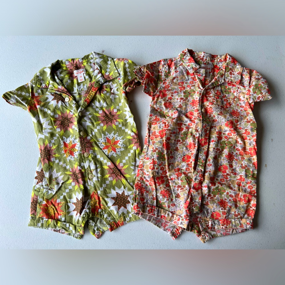 Cat & Jack Boys 12 Month Rompers Bundle